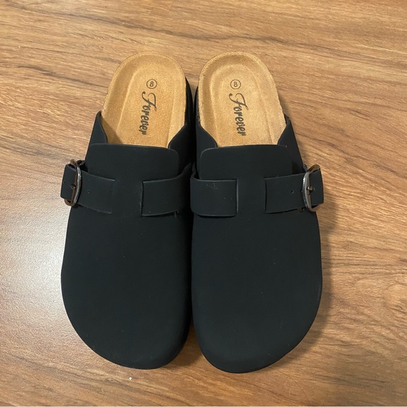 Birkenstock DUPES Black platform Clogs - Picture 2 of 4